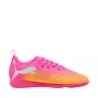 Puma Future 9 Play IT Vaikiški Futbolo Bateliai Salės ir Dangos Dangai, Juoda Balta Fire Orchid, 38 dydis