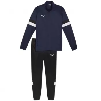 PUMA vyriškas treniruočių kostiumas Team Rise, tamsiai mėlynas ir juodas 658653 06 M
