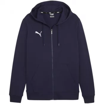 PUMA Team Goal Casuals vyriškas gobtuvinis megztinis, tamsiai mėlynas (Peacoat)