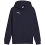 Puma Team Goal Casuals Hoody Megztinis Su Gobtuvu Tamsiai Mėlynas 658619 06 152cm