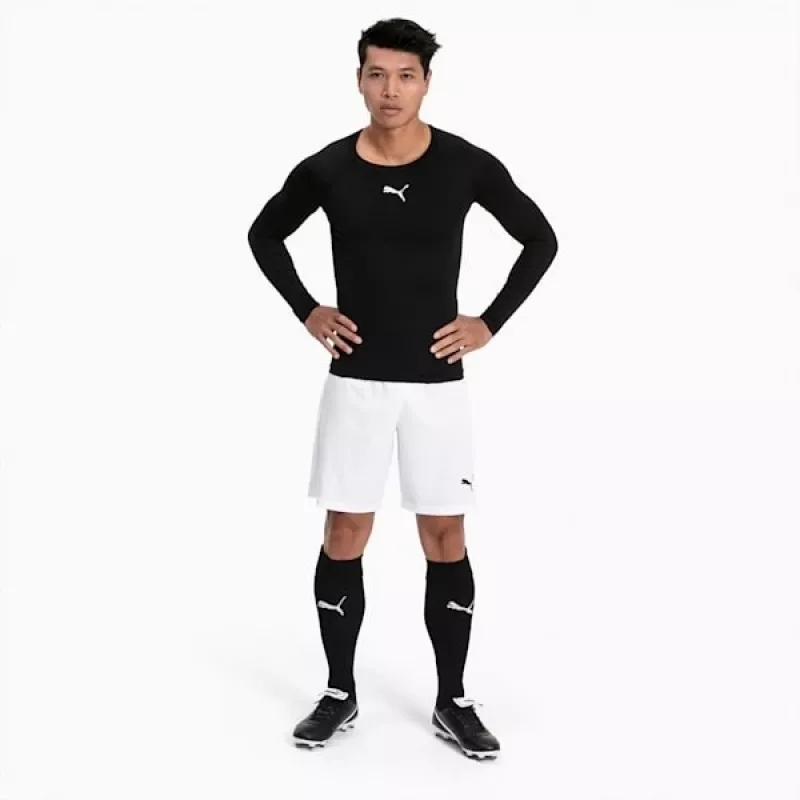 PUMA teamFINAL 21 vyriški treniruočių marškinėliai juodi/balti, dydis L