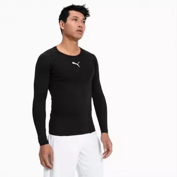 PUMA teamFINAL 21 vyriški treniruočių marškinėliai juodi/balti, dydis L