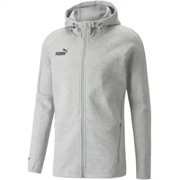 PUMA teamFINAL Casuals vyriška gobtuvuota striukė Medium Gray Heather