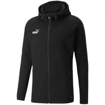 PUMA teamFINAL Casuals vyriškas gobtuvinis megztinis, juodas 657383 03