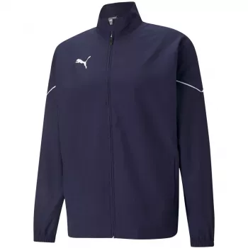 PUMA teamRISE Sideline vyriška striukė su visu užtrauktuku, tamsiai mėlyna (Peacoat Navy Blue)