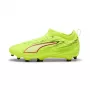 Puma Ultra 6 Match FG/AG vaikiški futbolo bateliai Black White Fire Orchid 38 dydis