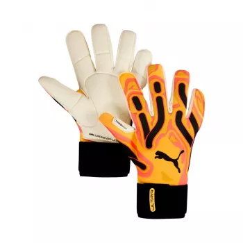 PUMA Ultra Ultimate Hybrid Sun vartininko pirštinės, oranžinės spalvos, 10.5 dydžio