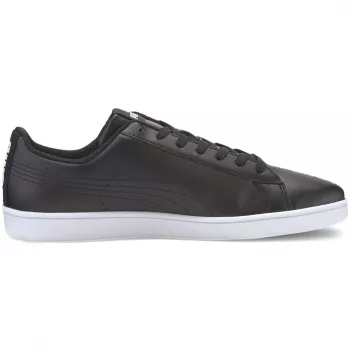 PUMA UP vyriški žemi sportbačiai – juoda sintetinė oda, SoftFoam+ vidpadis, nežymintis guminis padas