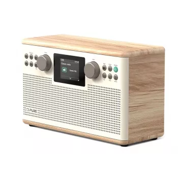 PURE ACOUSTICS Pure Classic H6 Skaitmeninis radijas, DAB+/FM/Internet radijas, Bluetooth, Cotton White/Oak (EU/UK)