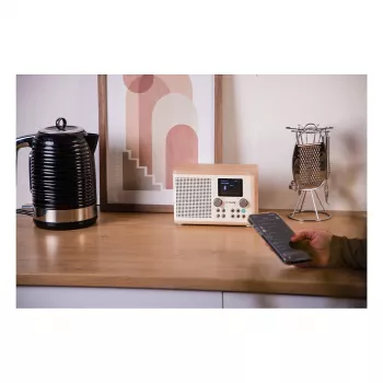 Pure Classic H4 DAB/DAB+/FM radijo imtuvas su Bluetooth, Cotton White/Oak