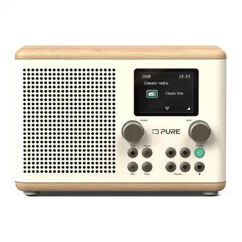 Pure Classic H4 DAB/DAB+/FM radijo imtuvas su Bluetooth, Cotton White/Oak