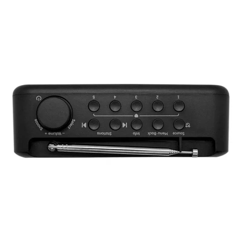 Pure Elan One2 Black – DAB/DAB+ radijas su FM imtuvu ir žadintuvu