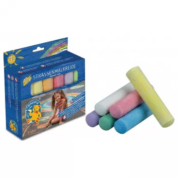 PUSTEFIX MALEFIX Street Chalk 6-Pack Fairy Tale | Išplaunama mažadulkė kreida grindiniui