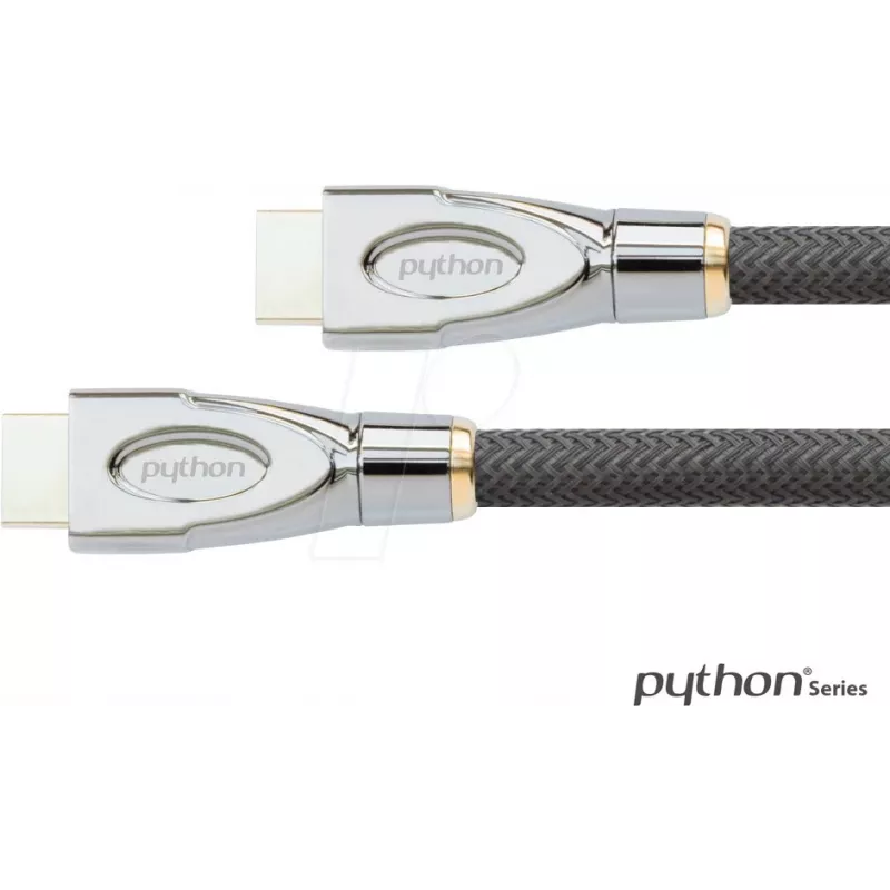 PYTHON GC-M0255 itin didelio pralaidumo HDMI 2.1 kabelis, 3 m, juodas