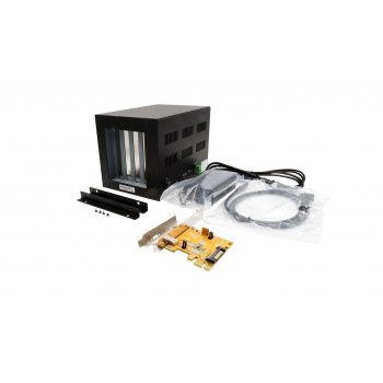 EXSYS EX-1012 išorinė 4 PCI lizdų plėtimo dėžė su PCIe x1 valdikliu