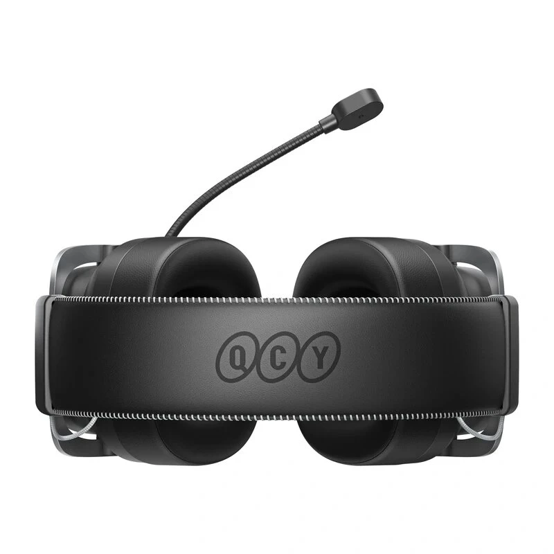 QCY Heroad VT200 žaidimų ausinės – laidinės, 7.1 erdvinis garsas, 50 mm tvarkyklės, RGB LED, juodos