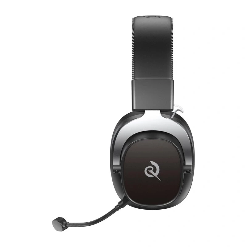 QCY Heroad VT200 žaidimų ausinės – laidinės, 7.1 erdvinis garsas, 50 mm tvarkyklės, RGB LED, juodos