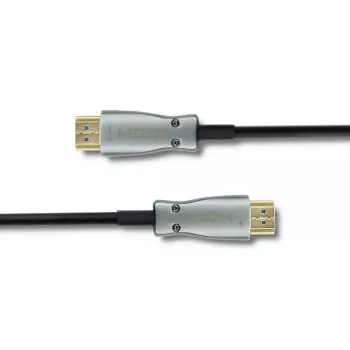 Qoltec 50472 High-Speed HDMI kabelis su Ethernet 20m 4K@60Hz 18Gbps auksuoti jungtys juodos ir sidabrinės spalvos