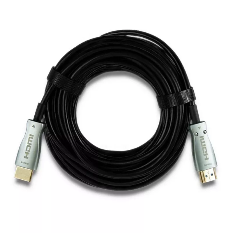 Qoltec 50474 HDMI kabelis 30 m, HDMI Type A, juodas/sidabrinis
