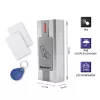 Qoltec 52446 Proximity Card ir Raktų Pakabukų Skaitytuvas – 125 kHz RFID, Wiegand 26-bit, IP65