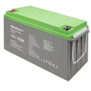 Qoltec Deep Cycle Gel akumuliatorius 12V 150Ah 44,5kg