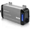 Qoltec grynosios sinusoidės inverteris 12V į 230V 1000W/2000W su LCD, USB, USB-C, suderinamas su LiFePO4/GEL/AGM