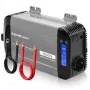 Qoltec grynosios sinusoidės keitiklis 12V į 230V 500W/1000W su LCD, USB, USB-C, suderinamas su LiFePo4/GEL/AGM