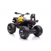 Quad QLS-3288 elektromobilis keturratis su atlošu, LED žibintais ir MP3, geltonas