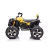 Quad QLS-3288 elektromobilis keturratis su atlošu, LED žibintais ir MP3, geltonas