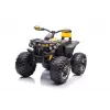 Quad QLS-3288 elektromobilis keturratis su atlošu, LED žibintais ir MP3, geltonas
