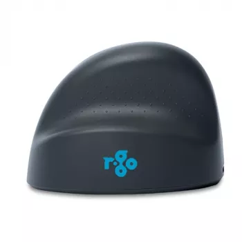 R-GO TOOLS R-Go HE Basic Medium belaidė ergonomiška vertikali pelė - 2.4 GHz optinė, 5 mygtukai, įkraunama, juoda