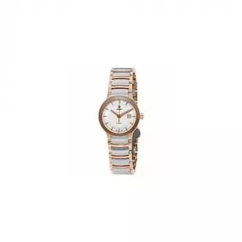 RADO Centrix moteriškas laikrodis R30954123 28mm sidabrinis nerūdijantis plienas keramika kvarcinis