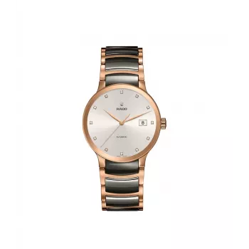 RADO R30183762 Moteriškas Laikrodis 28mm Nerūdijantis Plienas ir Keramika Rudas Ciferblatas