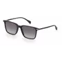 RAG&BONE RNB5028GS8075 Vyriški kvadratiniai akiniai nuo saulės, juodas acetato rėmelis, pilki gradientiniai lęšiai, 55 mm