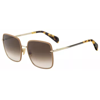 RAG&BONE moteriški akiniai nuo saulės RNB1032S01Q58 Dark Havana Brown Gradient 58mm