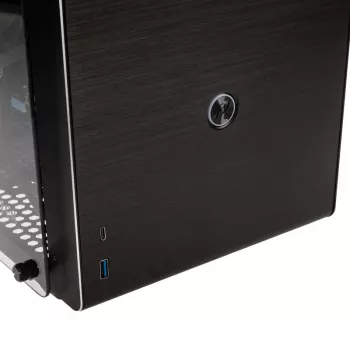 Raijintek Ophion M Evo TGS Micro-ATX korpusas, grūdintas stiklas – juodas