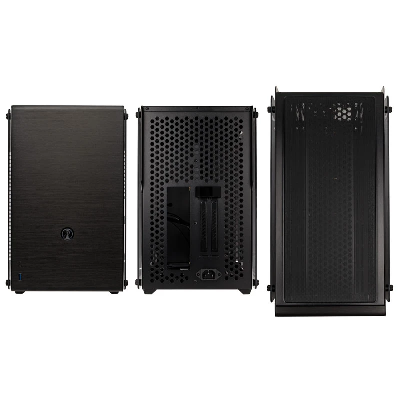 Raijintek Ophion M Evo TGS Micro-ATX korpusas, grūdintas stiklas – juodas