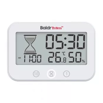 RAINPOINT BALDRTHERM B0549STH vonios laikmatis su temperatūros ir drėgmės matuokliu