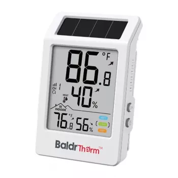 RAINPOINT BALDRTHERM B0707 saulės energija maitinamas termo-higrometras su lauko jutikliu