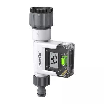 RainPoint Digital Water Flow Meter with Large LCD Display, G3/4 inch Thread, IPX6