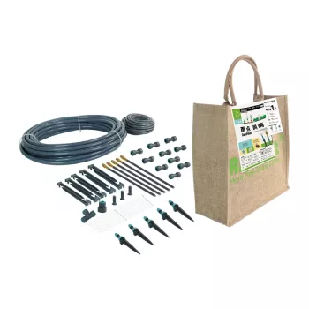 RAINPOINT DIK-05 Lašelinės ir rūko drėkinimo sistema 15 m 1/2 inch 50 emiterių juoda