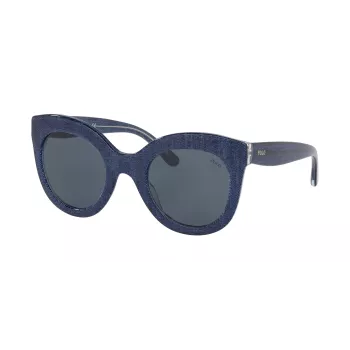 Ralph Lauren Women's Sunglasses PH4148-578787 Havana Acetate Frame Brown Gradient Lens 49mm