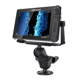 RAM Mounts D-Size 6.25 inch x 2 inch plokštelė su trumpa dviguba rutuline rankena ir apvaliu pagrindu
