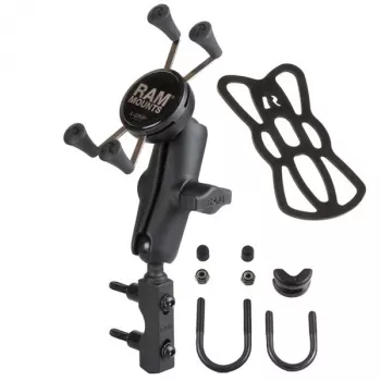 RAM MOUNTS Motociklo vairo X-Grip telefono laikiklis su U formos varžto pagrindu (RAM-B-174-UN7)