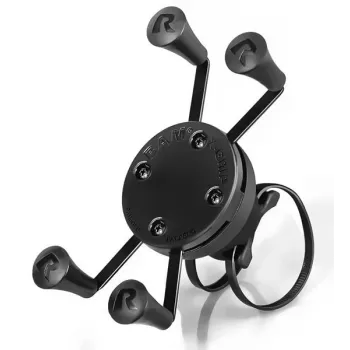 RAM MOUNTS X-Grip Rail EZ-On su sukamuoju laikikliu – universalus išmaniojo telefono laikiklis vamzdžiams ir strypams (RAP-274-1-UN7U)
