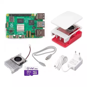 Raspberry Pi 5 4GB Full Kit White/Red