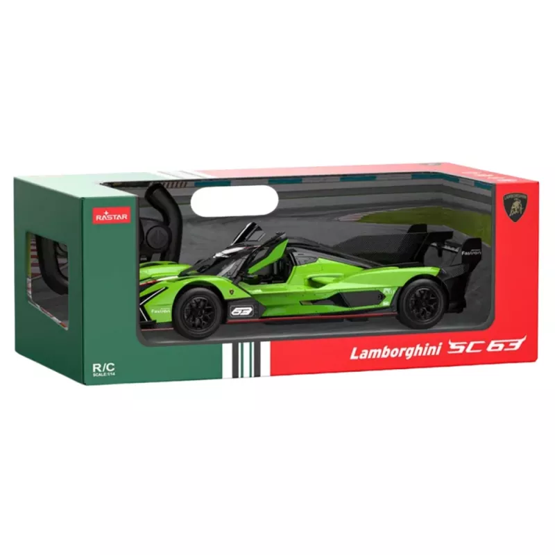 Rastar Lamborghini SC63 nuotoliniu valdymu lenktyninis automobilis žalias 1:14