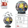 RAVENSBURGER 3D Puzzleball Minions 3 – 72 dalių