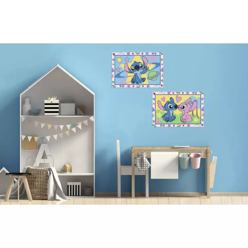 RAVENSBURGER CreArt Junior - Stitch & Angel Piešimas pagal skaičius rinkinys