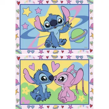 RAVENSBURGER CreArt Junior - Stitch & Angel Piešimas pagal skaičius rinkinys